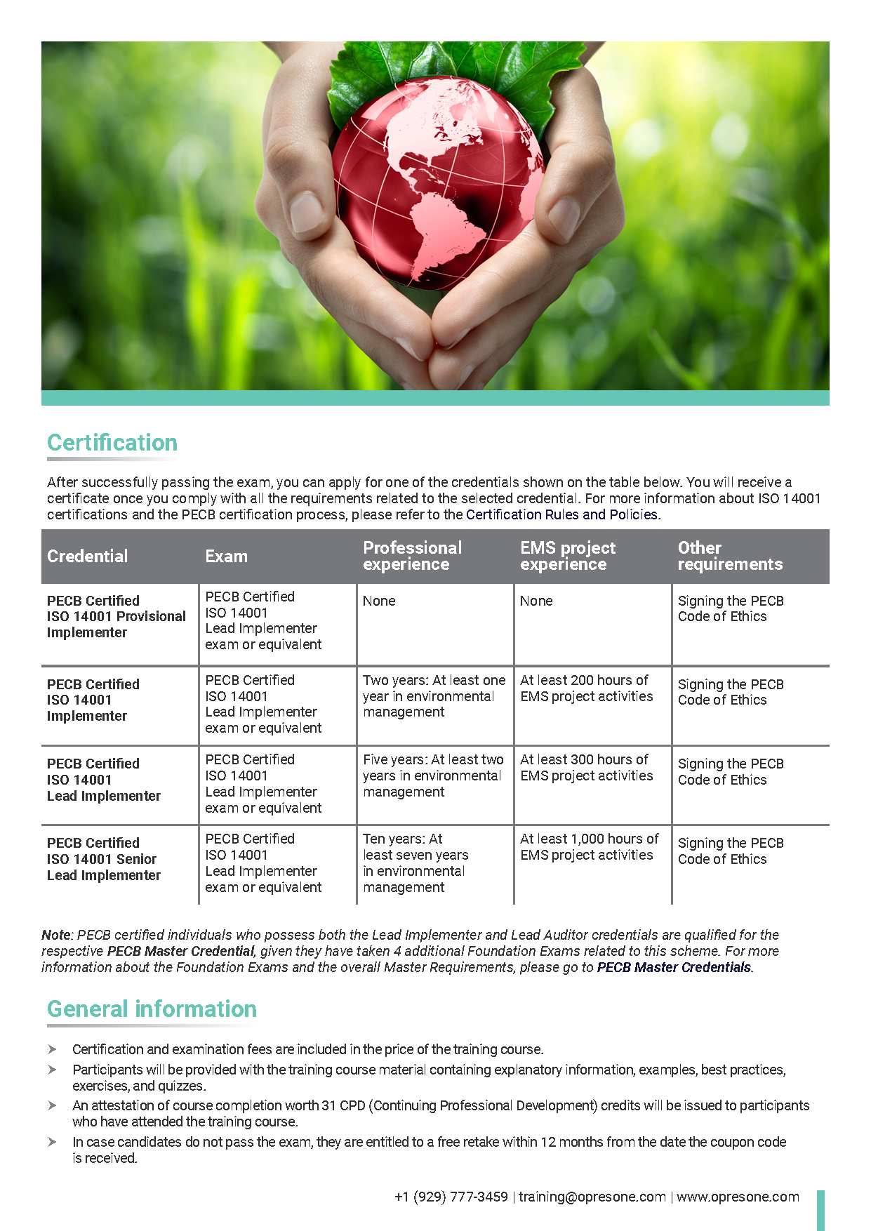 ISO 14001 Lead Implementer Certification Course