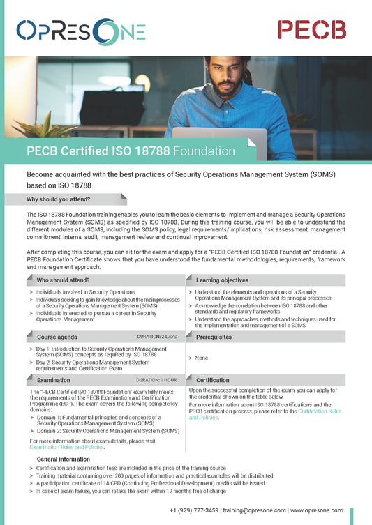 ISO 18788 Foundation Training Course