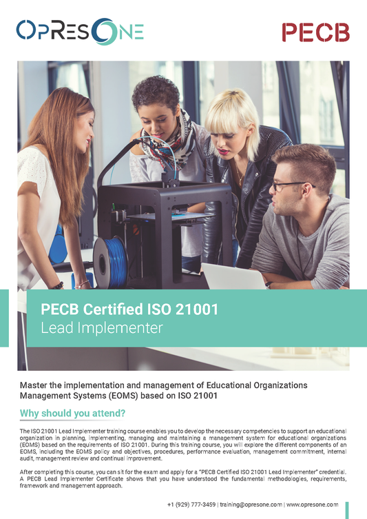 ISO 21001 Lead Implementer Certification Course