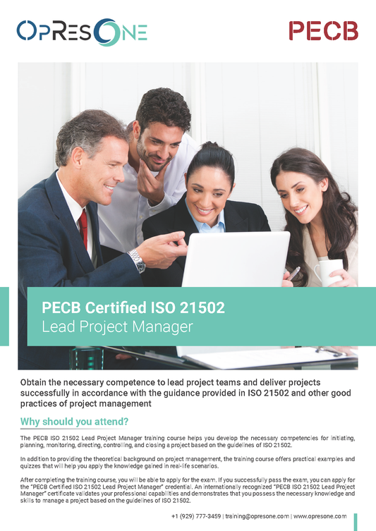 ISO 21502 Lead Project Manager Certification