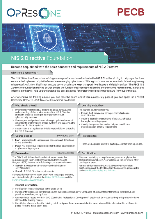 NIS 2 Directive Foundation